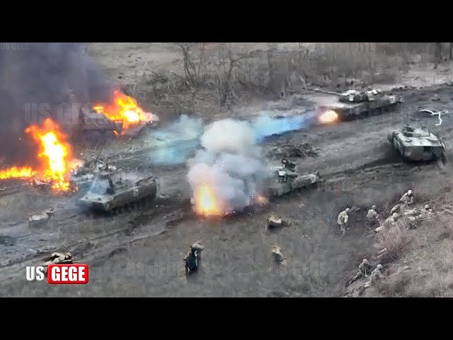 Brutally! Ukrainian 47th brigade obliterates Russian staging point with drone deployed munitions