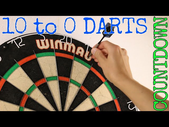 10 to 0 Darts Countdown with 180 Throw 😎