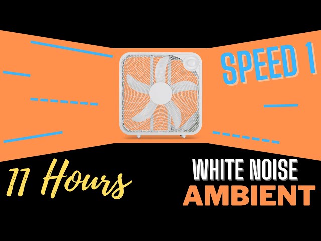 Royal Sounds - White Noise | 11 Hours of Box Fan Speed 1 Ambient For Improved Sleep, Study and Focus