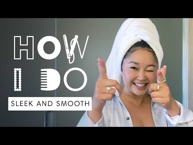 Lana Condor's Hydrating Tutorial For Super Sleek & Straight Hair | How I Do | Harper's BAZAAR