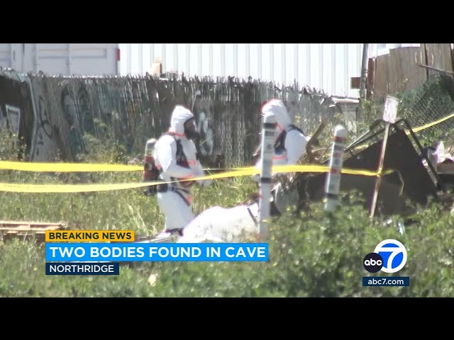 2 bodies found in man-made cave in Northridge along with white powder