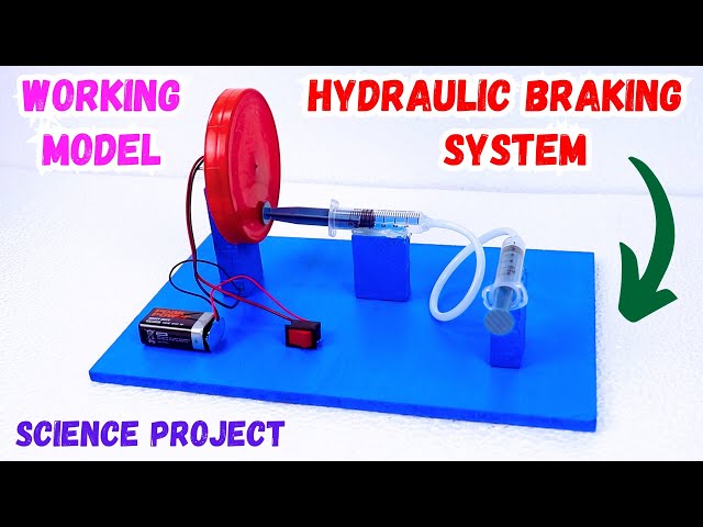 Inspire Award Science Project | How to Make Hydraulic Braking System Working Model for Exhibition