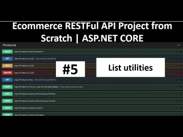 ECommerce Shopping Cart API in ASP.NET CORE PART-5 | List Utilities in Domain Layer