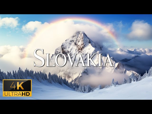 FLYING OVER SLOVAKIA (4K Video UHD) - Relaxing Music With Beautiful Nature Video For Stress Relief