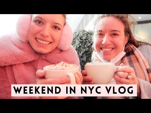 VLOG! Ice Skating in Central Park, Hair Appointment, The Met, Grocery Haul, Weekend in NYC ⛸✨