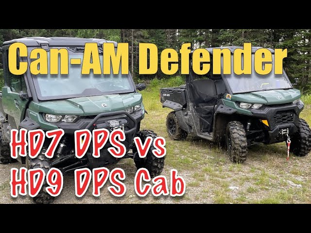 Off-Road Showdown: Can-AM Defender 2022 HD7 DPS Trim vs HD9 DPS Cab Trim
