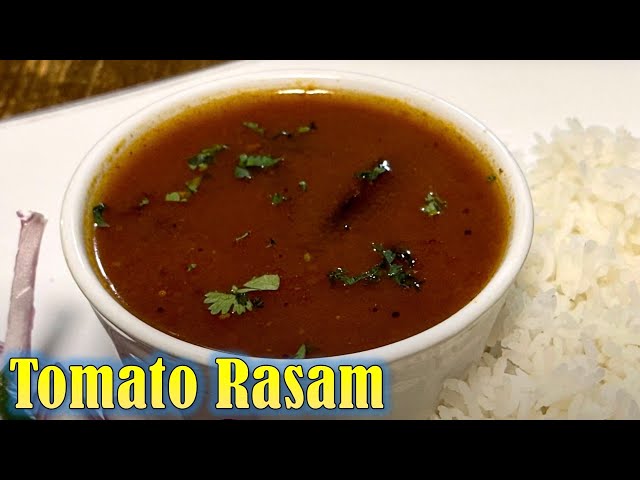 Tomato Rasam -  Quick & Easy - Without Lentils