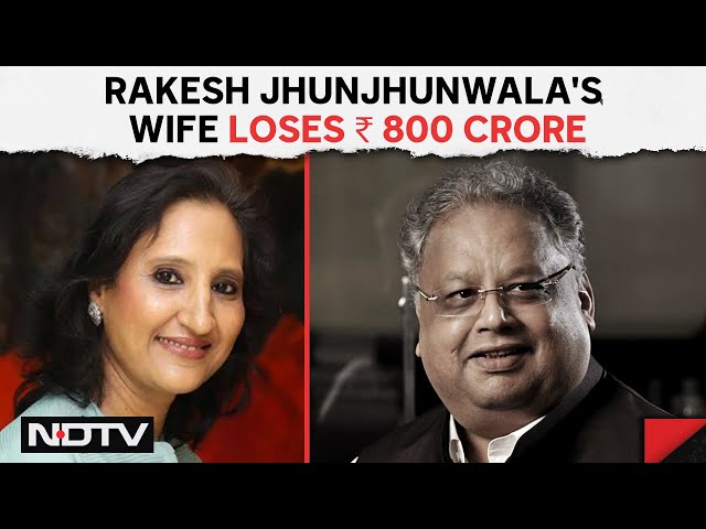 Rekha Jhunjhunwala | Rakesh Jhunjhunwala's Wife Loses ₹ 800 Crore As Her Biggest Stock Bet Tanks