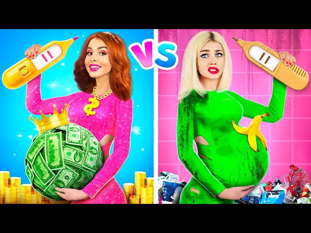 Rich Pregnant vs Broke Pregnant | Funny Rich vs Poor Pregnancy Situations by RATATA BOOM