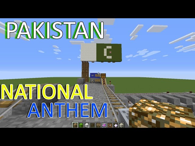 Pakistan National anthem Noteblock Minecraft