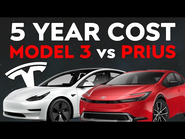 Tesla Model 3 vs Toyota Prius: Lowest Cost of Ownership in 5 Years?