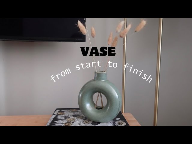 Donut vase on a pottery wheel, from start to finish