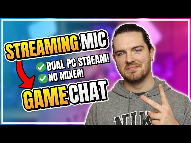 How To Talk In Game Chat With A Dual PC Streaming Set Up! 1 Mic, No Mixer Needed!