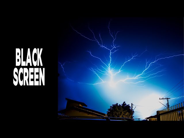 (Black screen) EPIC Thunder and Rain | Rain Sounds For Relaxing 🌧️ ⚡ Sleep induction, relaxation |