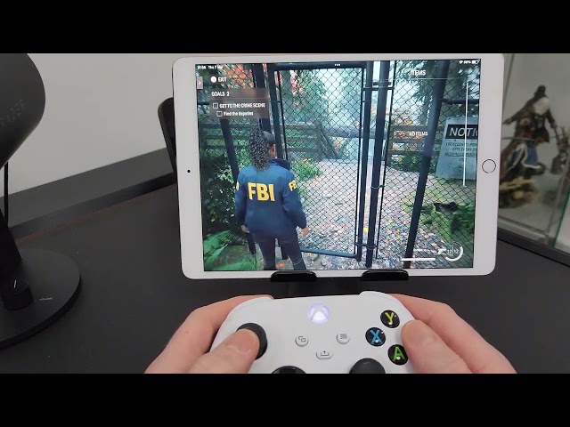 Alan Wake 2 running on a 2017 iPad Pro (Nvidia GeForce Now Ultimate)