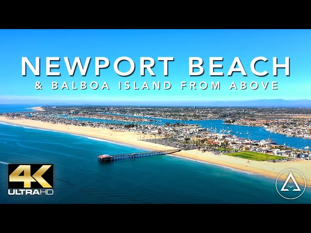 NEWPORT BEACH - USA IN 4K DRONE FOOTAGE (ULTRA HD) - BALBOA ISLAND From Above UHD