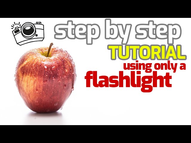 EASY Step by Step Photography Tutorial for at home: How to photograph an Apple on White Background