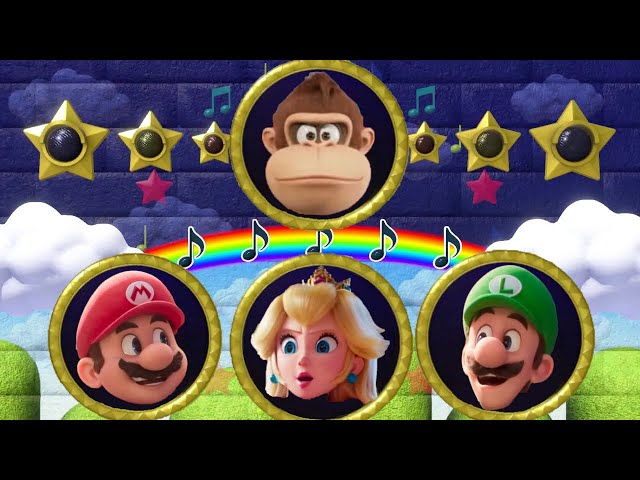 Super Mario Bros Movie Characters Play Minigames in Mario Party Superstars