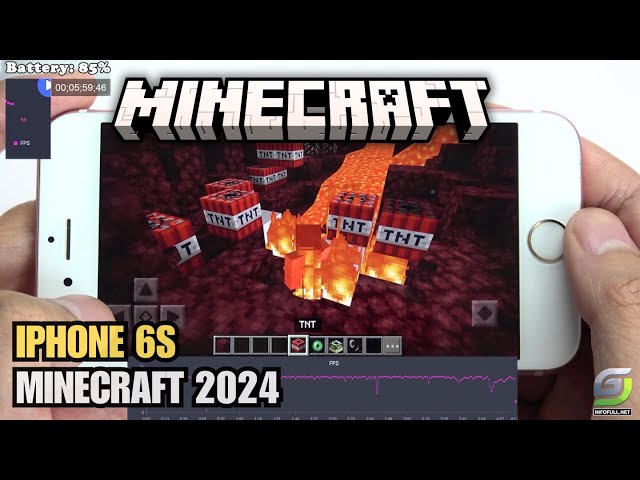 iPhone 6s test game Minecraft 2024 | Apple A9