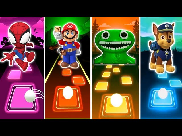 SPIDER MAN 🆚 The Super Mario Bros 🆚 NIBBLER 🆚 PAW Patrol ♦️ Who is best?