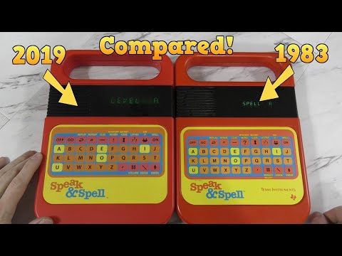 Speak and Spell - 1983 vs 2019 model!