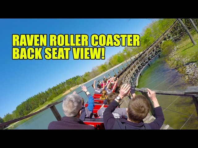 Raven Roller Coaster Back Seat POV View Holiday World Indiana