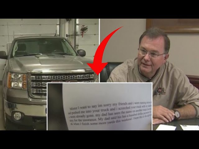 Man’s Truck Gets Scratched, Next Day He Receives Unexpected Letter At Work