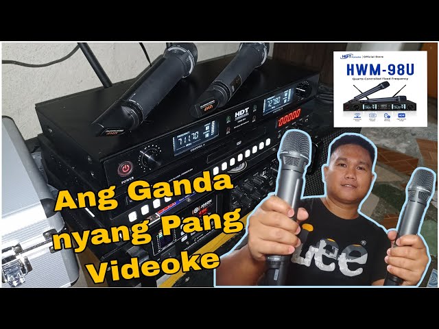 Wireless Microphone ng HDT Karaoke Subukan nating Pang Videoke/ Videoke Sound Test