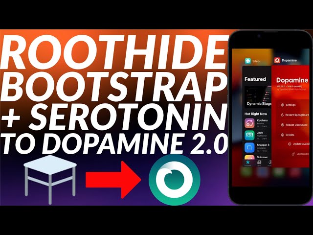 Move to Dopamine 2.0 Jailbreak from RootHide Bootstrap + Serotonin | Uninstall RootHide | Without PC
