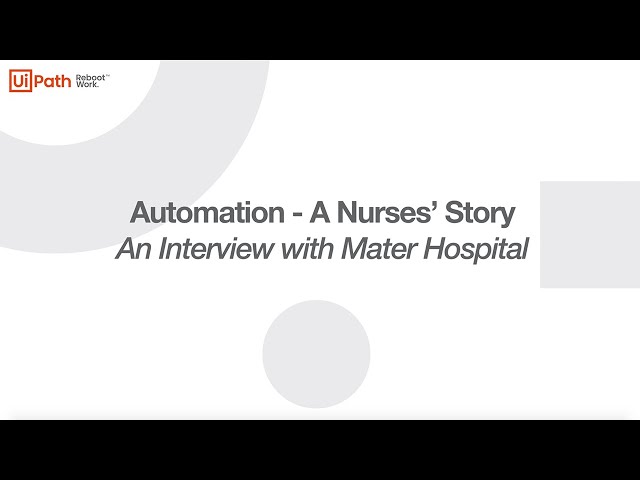 How Mater Hospital Experienced Benefits of Automation During Covid-19