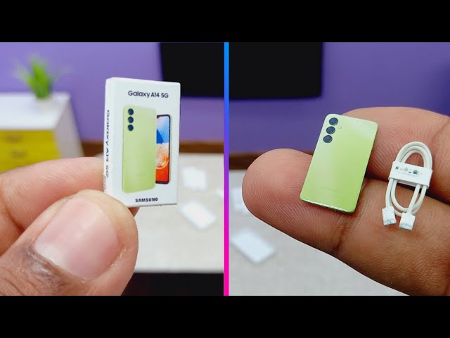 Miniature unboxing of Samsung Galaxy A14 5G