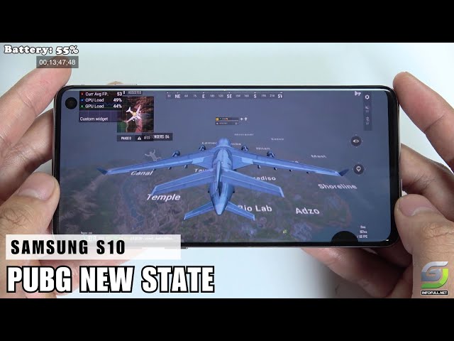 Samsung Galaxy S10 test game PUBG New State | Snapdragon 855