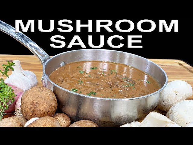 Easy Creamy Mushroom Sauce | Chef-Jean Pierre