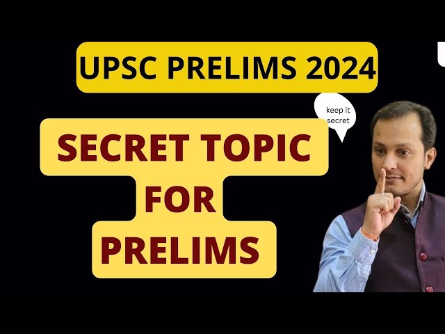 Most Important QUESTIONS for prelims 2024