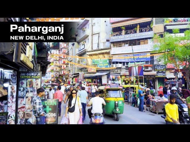 Walking in India - Paharganj | Paharganj Market Delhi, New Delhi 🇮🇳