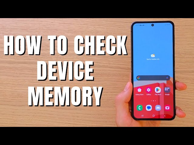 How to Check Device Memory in SAMSUNG Galaxy Z Flip 5– Storage Information