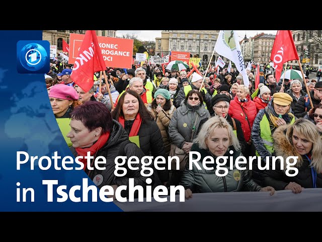 Proteste gegen Sparkurs der tschechischen Regierung