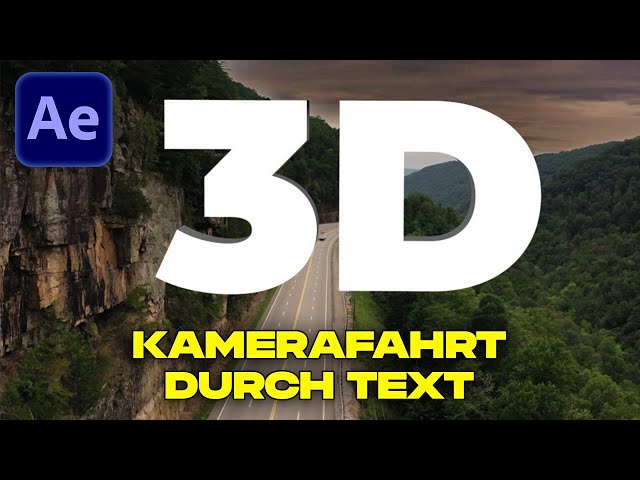 Kamerafahrt durch 3D-Text in After Effects | 3D-Kameratracker Tutorial