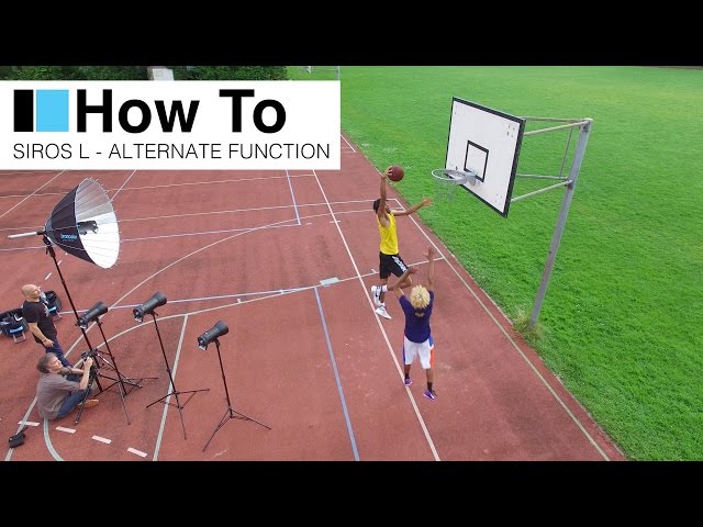 Shooting basket ball players in the next broncolor 'How To' Siros L Alternate