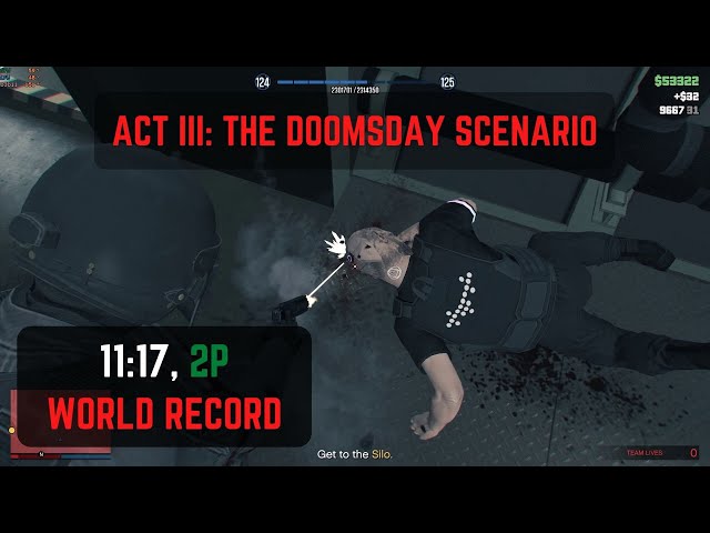 GTA Online ACT III: The Doomsday Scenario World Record (11:17, Elite Challenge, 2P)