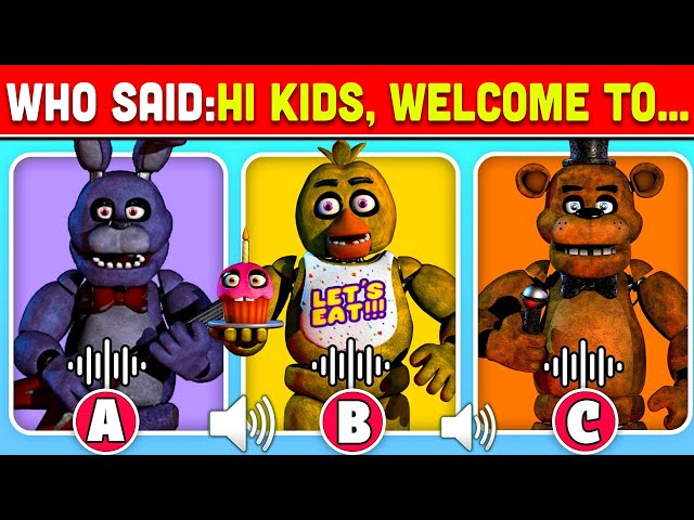 Can You Guess WHO SAID IT? Five Nights At Freddy's FNAF Movie Edition Quiz