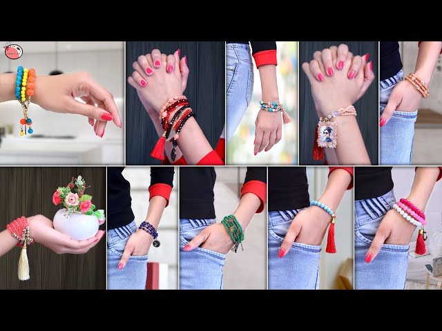 Girl DIY ! 10 Bracelet Design | Latest Fashion Jewelry For Crop top & Gown Dresses