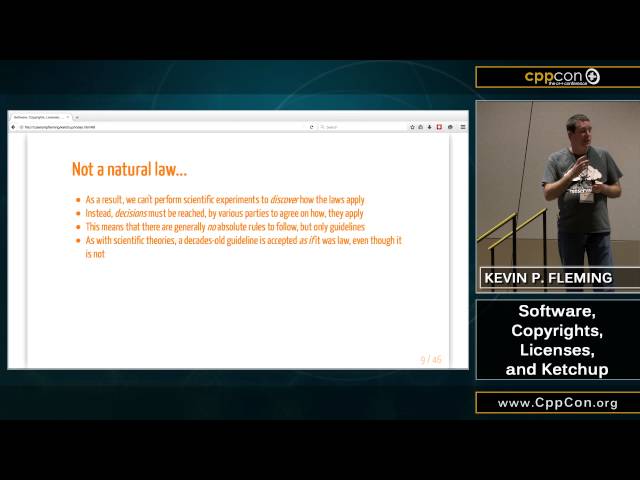 CppCon 2015: Kevin P. Fleming “A Crash Course in Open Source Licensing"