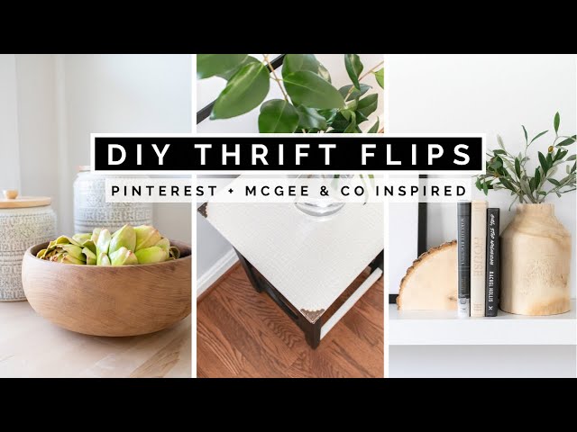 DIY THRIFT FLIP HOME DECOR ON A BUDGET | PINTEREST AND MCGEE & CO INSPIRED (AFFORDABLE & EASY)