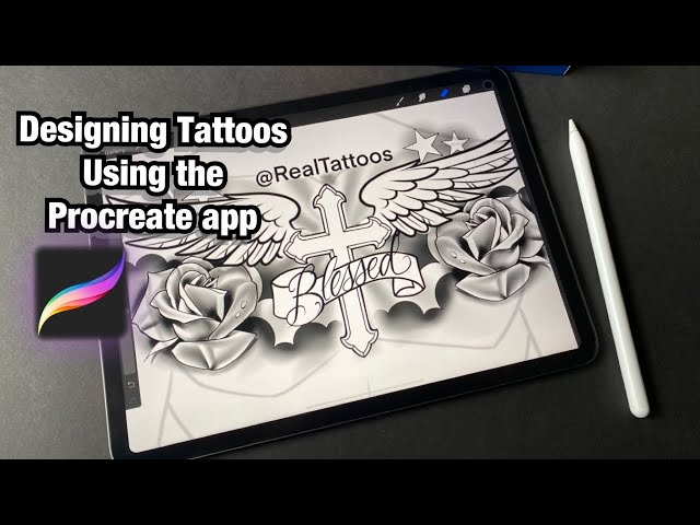 Designing tattoos using the Procreate app