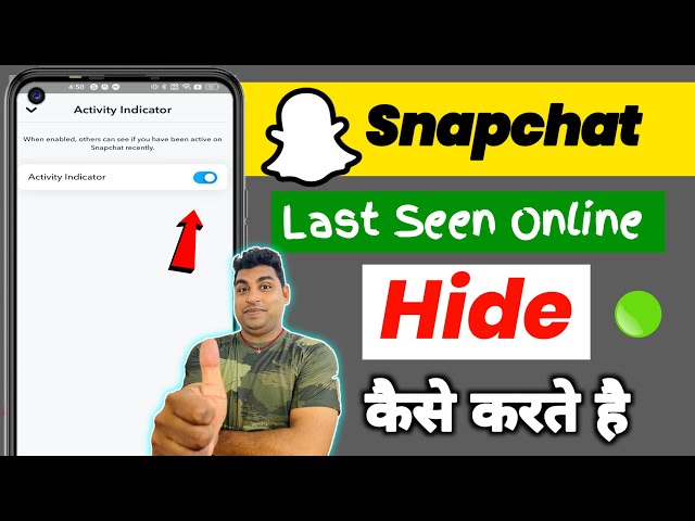 Snapchat Last Seen Hide Kaise kare | How to Hide Last Seen on Snapchat  | Online on Snapchat