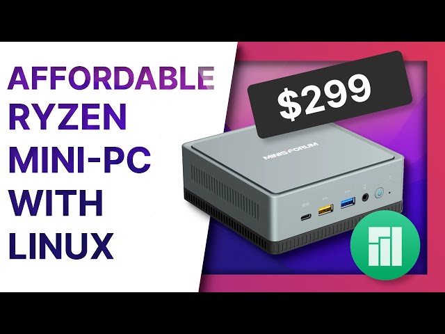 SUPER AFFORDABLE Ryzen powered Linux desktop: DeskMini UM350 Review