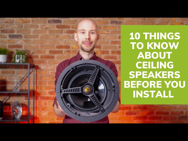 Top 10 Ceiling Speaker Installation Tips