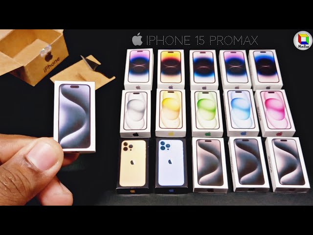 Apple iPhone 15 Pro max unboxing with iphone 13 pro max and 14 pro max | Mini box