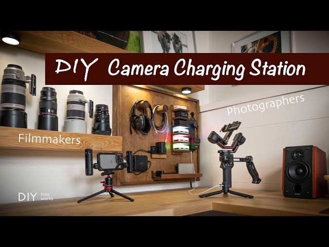 Make A DIY Camera Charging Station I  4K